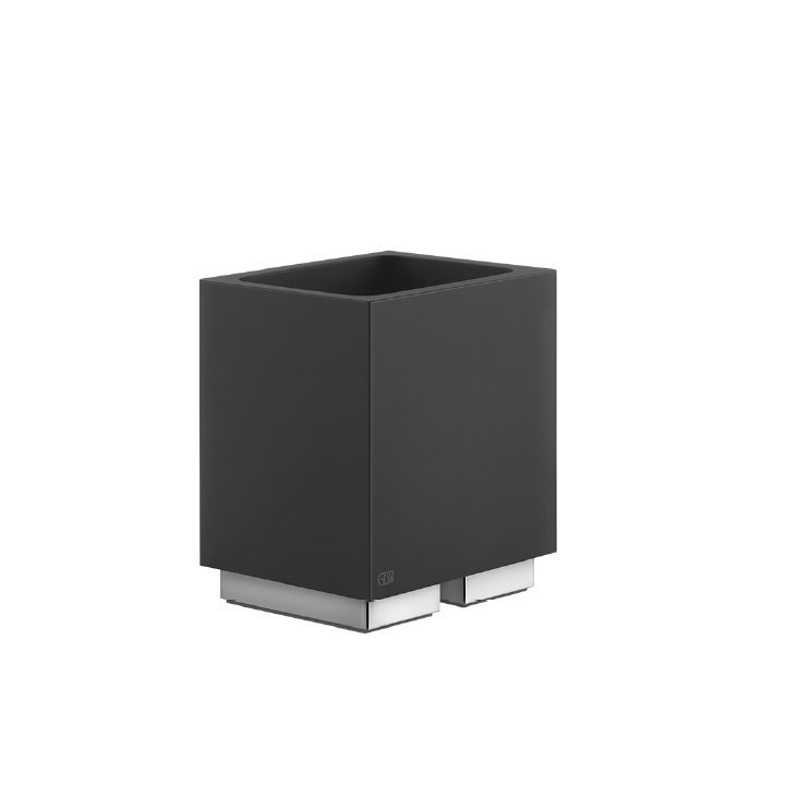 Kubek GESSI RETTANGOLO czarny/chrom 20832031