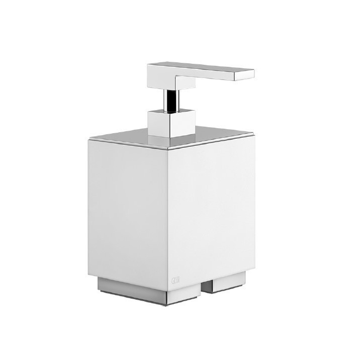 Dozownik do mydła GESSI RETTANGOLO biały/chrom 20837031