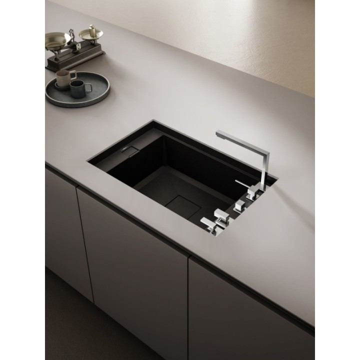 ZLEWOZMYWAK ELLECI VALUE 130 PODWIESZANY NERO LGV13040BSO