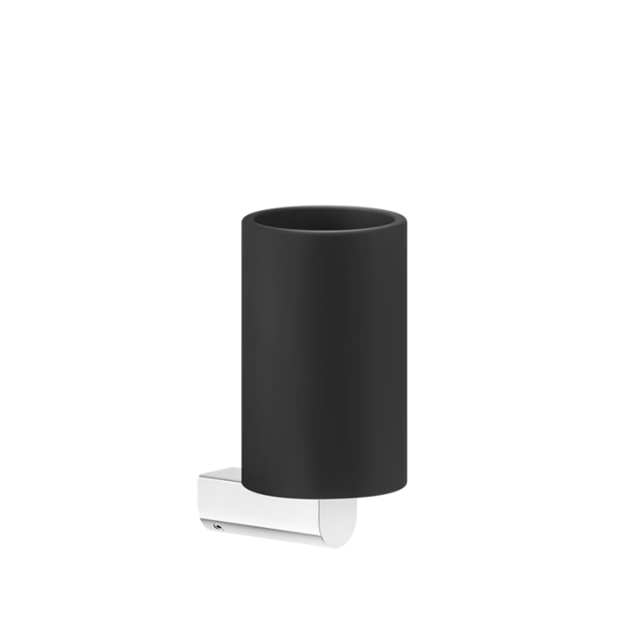Kubek GESSI RILIEVO czarny/chrom 59508031
