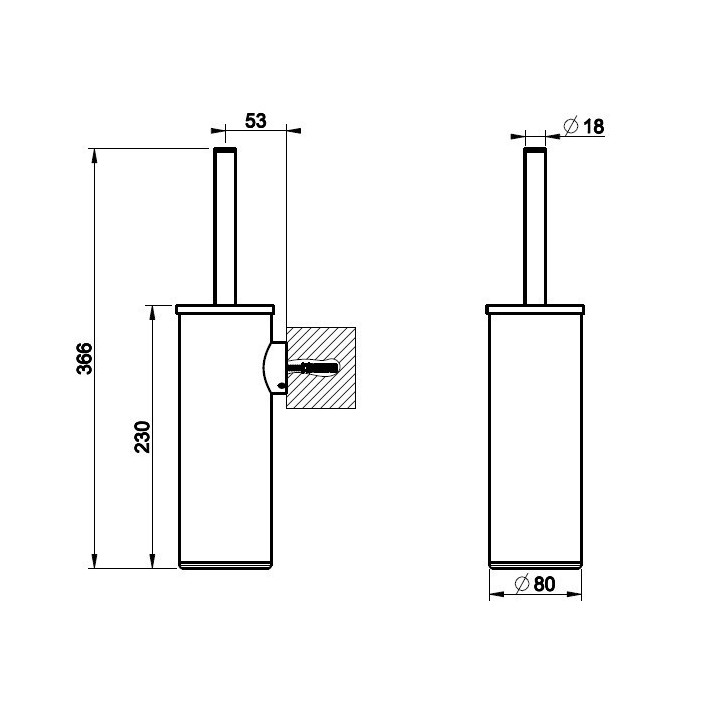 Szczotka do WC GESSI RILIEVO chrom 59519031
