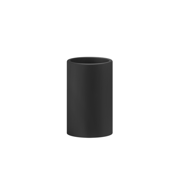 Kubek GESSI RILIEVO czarny/chrom 59532031