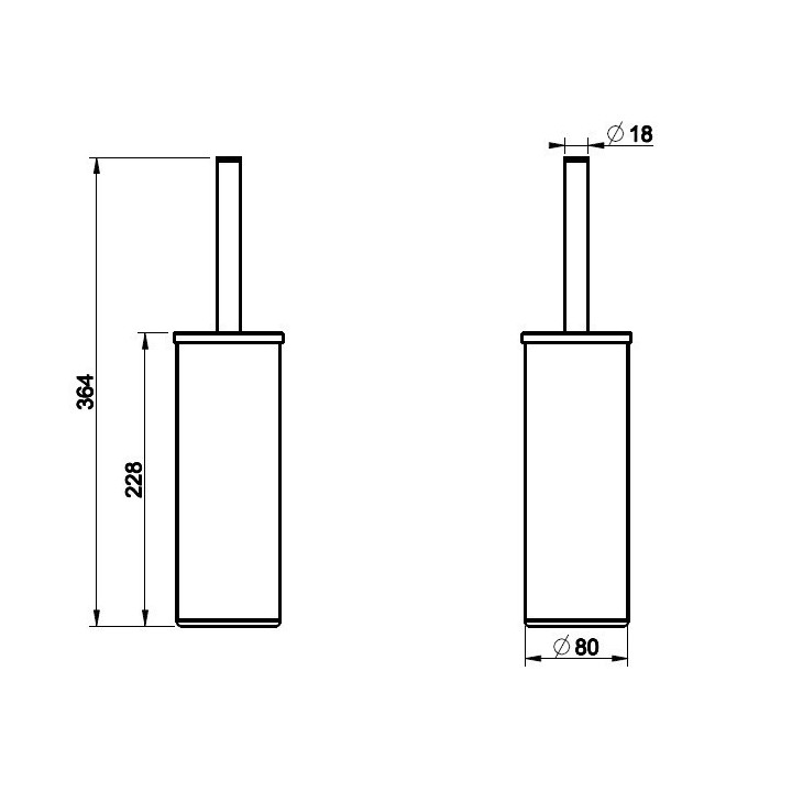 Szczotka do WC GESSI RILIEVO chrom 59543031