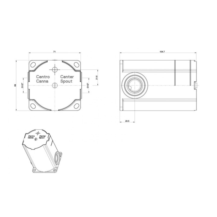 Element podtynkowy GESSI GOCCIA chrom 33687031