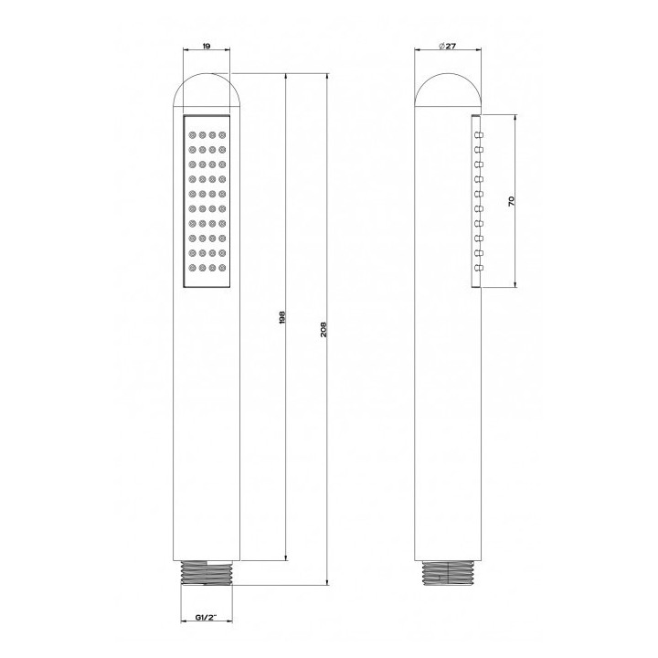 Słuchawka prysznicowa GESSI GOCCIA chrom 33754031