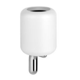 Kubek GESSI GOCCIA biały/chrom 38007031