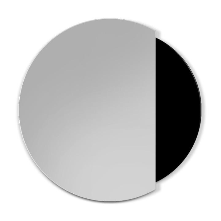LUSTRO NOWOCZESNE ECLIPSE czarny 70cm GieraDesign ECP/B/70