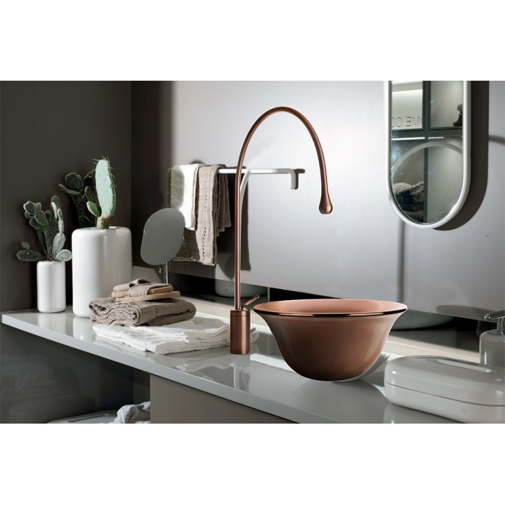 Umywalka nablatowa 40 cm GESSI GOCCIA bez otw. miedziana 39126519