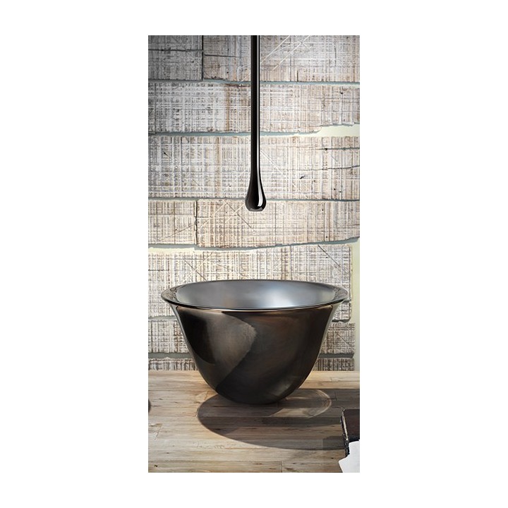 Umywalka nablatowa 50 cm GESSI GOCCIA bez otw. czarna 39134519