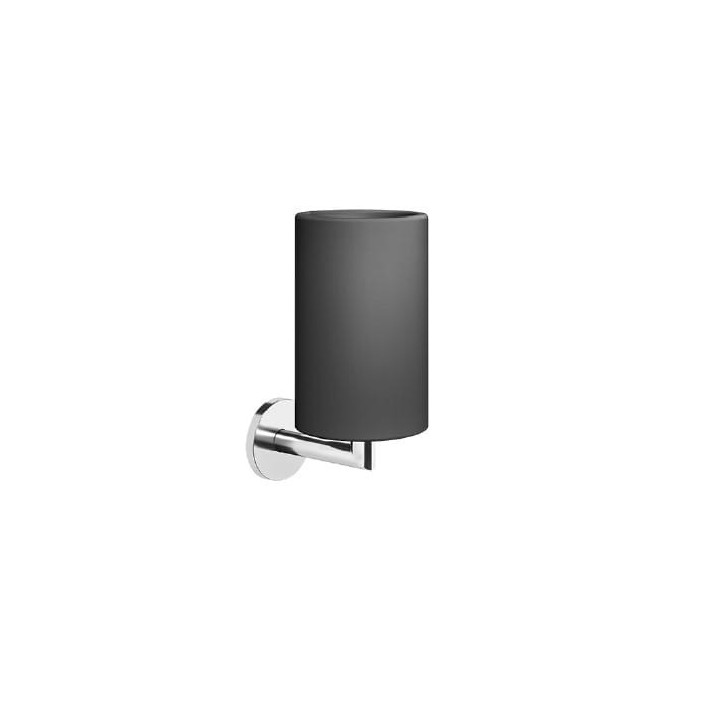 Kubek GESSI TONDO czarny/chrom 63608031