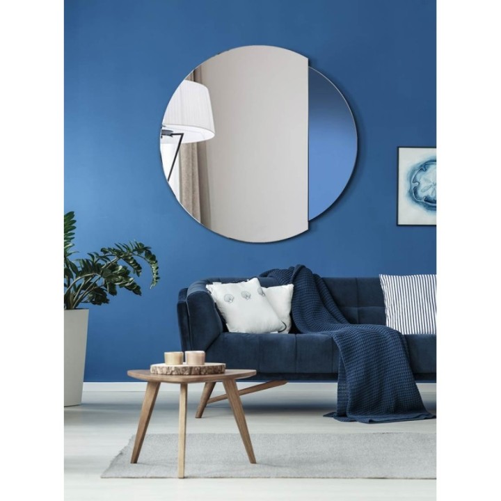 LUSTRO NOWOCZESNE ECLIPSE niebieski 80cm GieraDesign ECP/N/80