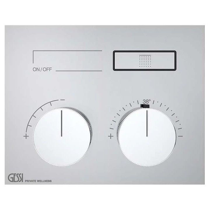 Bateria natryskowa termostatyczna z jedną funkcją GESSI HI-FI COMPACT chrom 63002031