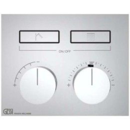 Bateria natryskowa termostatyczna z dwiema funkcjami GESSI HI-FI COMPACT chrom 63004031