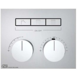 Bateria natryskowa termostatyczna z trzema funkcjami GESSI HI-FI COMPACT chrom 63006031
