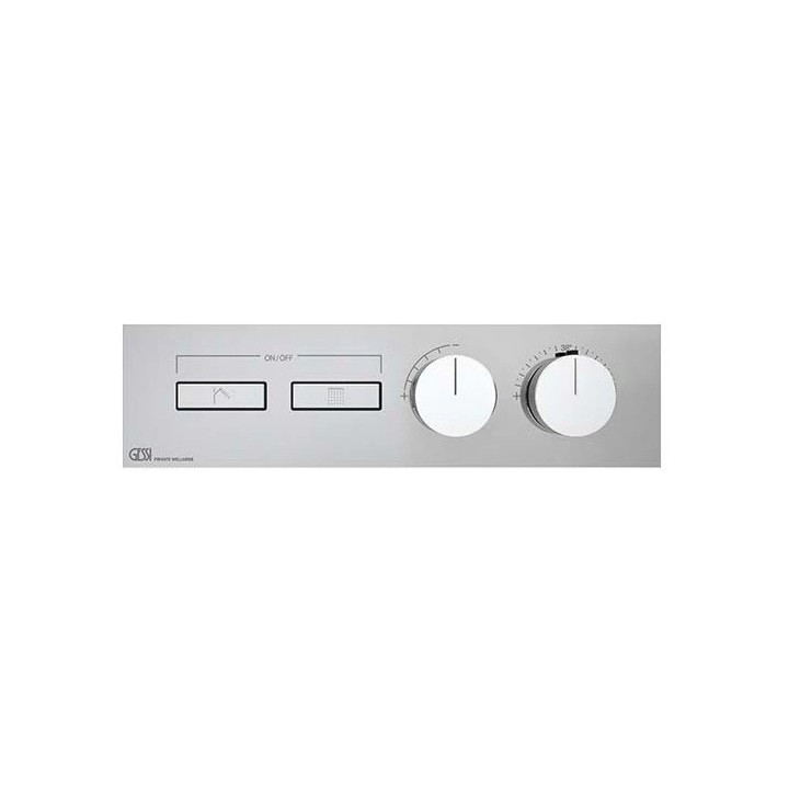 Bateria natryskowa termostatyczna z dwiema funkcjami GESSI HI-FI LINEAR chrom 63012031