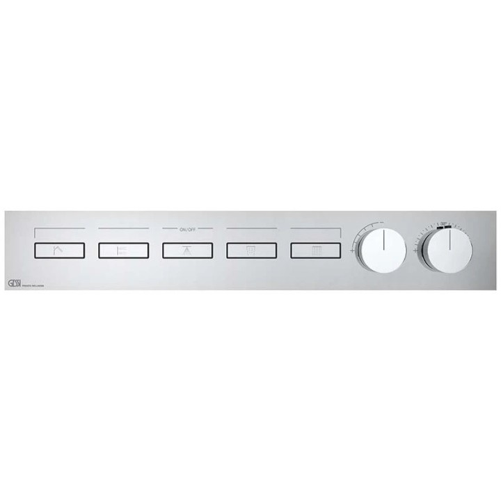 Bateria natryskowa termostatyczna z pięcioma funkcjami GESSI HI-FI LINEAR chrom 63018031
