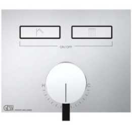 Bateria natryskowa termostatyczna z dwiema funkcjami GESSI HI-FI MIXER chrom 63079031