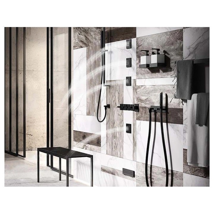 Zestaw natryskowy GESSI WATER TUBE KNEIPP drewno/chrom 32932031