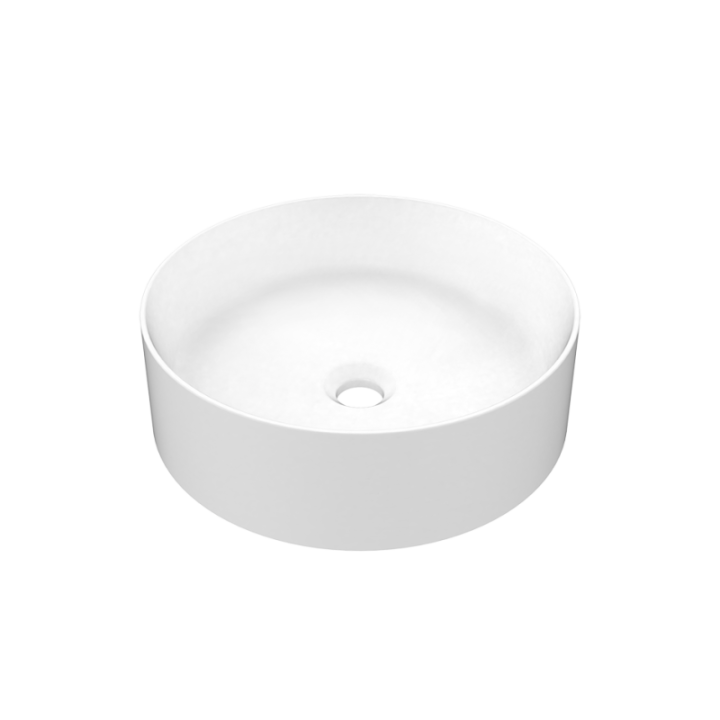 Umywalka nablatowa 40,4 cm GESSI RILIEVO bez otw. biała 43460516