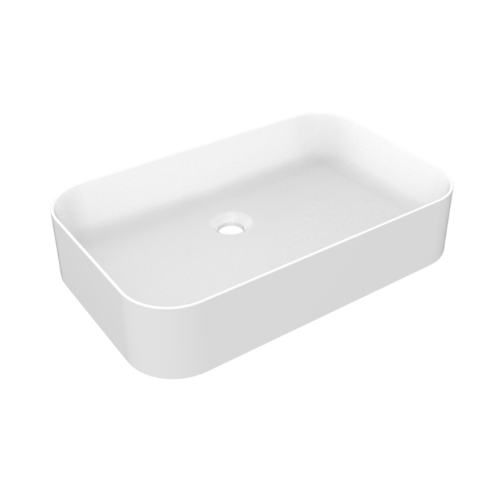 Umywalka nablatowa 38,4x60,4 cm GESSI RILIEVO bez otw. biała 43458516