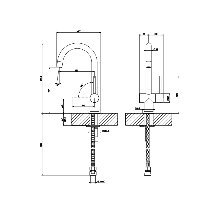 Bateria kuchenna GESSI OXYGENE chrom 00915031