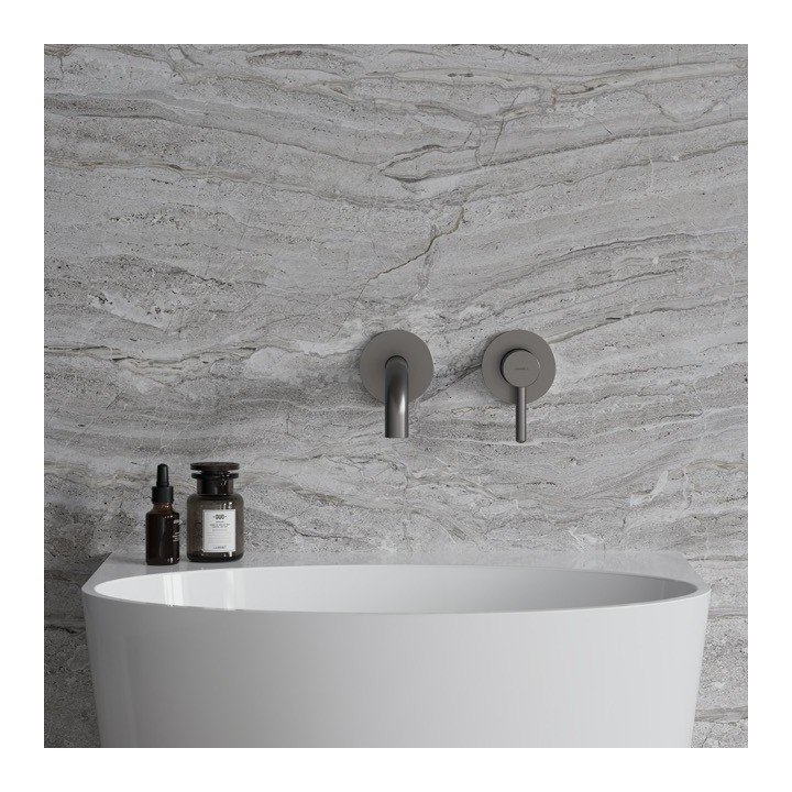 Bateria umywalkowa podtynkowa z wylewką 260 mm OMNIRES Y grafit Y1215HLGR