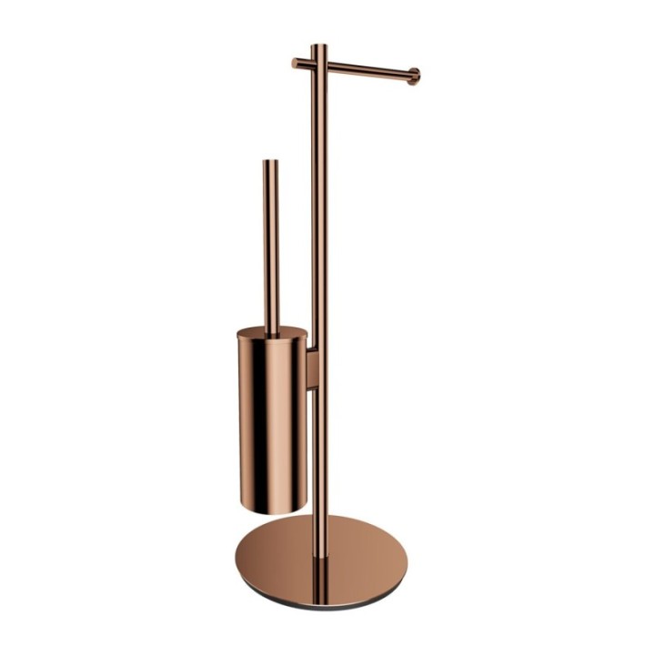 Stojak na papier i szczotkę toaletową OMNIRES MODERN PROJECT miedź MP60810CP