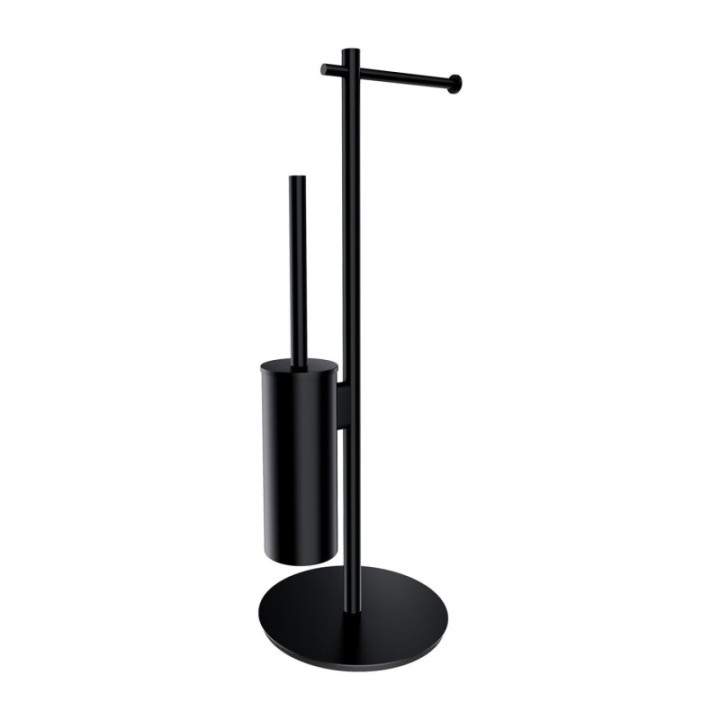 Stojak na papier i szczotkę toaletową OMNIRES MODERN PROJECT czarny MP60810BL