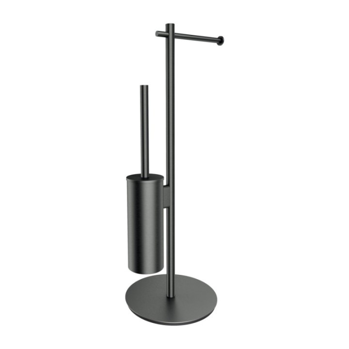 Stojak na papier i szczotkę toaletową OMNIRES MODERN PROJECT grafit MP60810GR