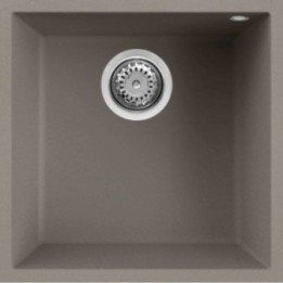 Zlewozmywak podwieszany ELLECI QUADRA 102 BSO KERATEK PLUS dove grey LKQ10293BSO