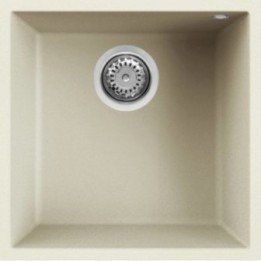Zlewozmywak podwieszany ELLECI QUADRA 102 BSO GRANITEK bianco antico LGQ10262BSO