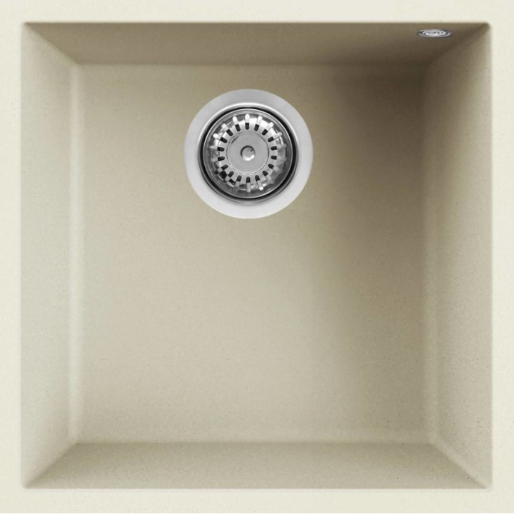 Zlewozmywak podwieszany ELLECI QUADRA 102 BSO GRANITEK bianco antico LGQ10262BSO
