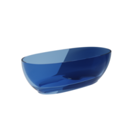 Wanna wolnostojąca 170x78 cm z syfonem chrom BESCO MEXA blue wave WAM-170-BWC