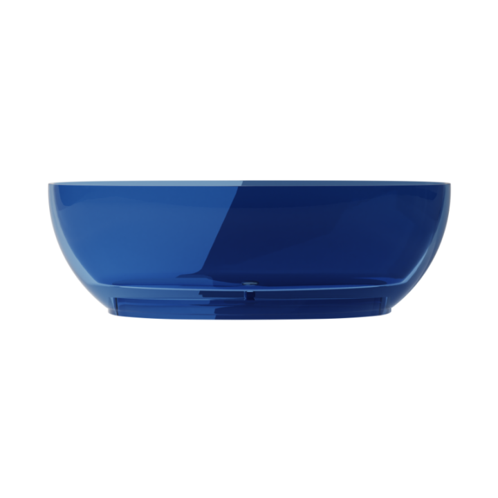 Wanna wolnostojąca 170x78 cm z syfonem chrom BESCO MEXA blue wave WAM-170-BWC