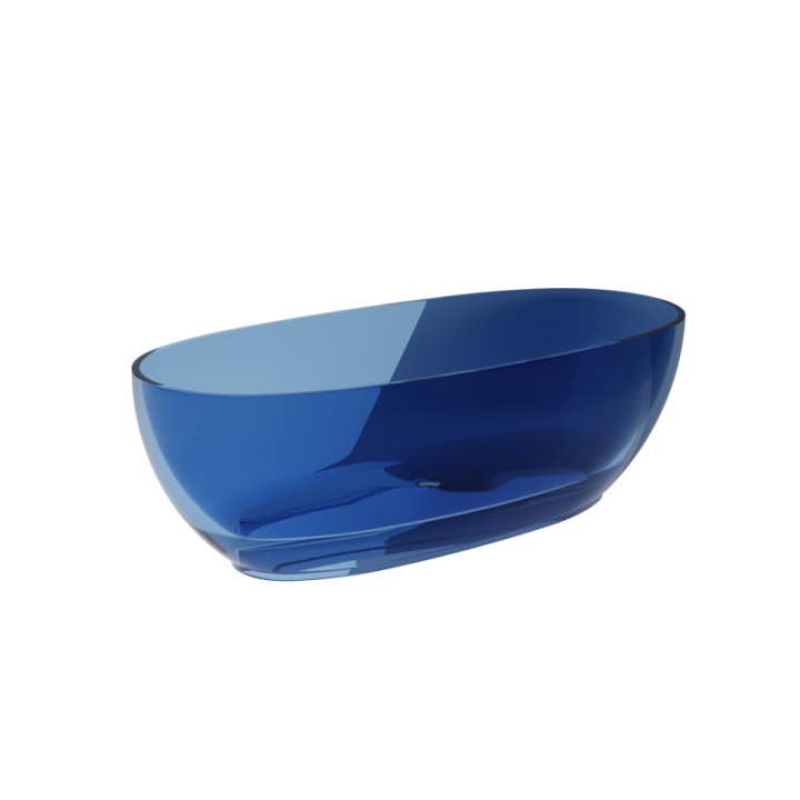 Wanna wolnostojąca 170x78 cm maskownica biała BESCO MEXA blue wave WAM-170-BWW