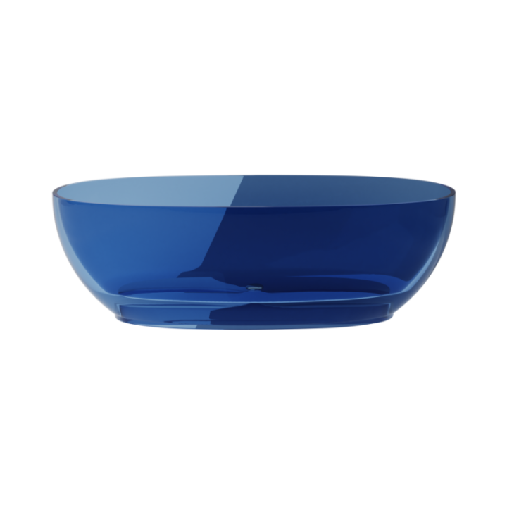 Wanna wolnostojąca 170x78 cm maskownica biała BESCO MEXA blue wave WAM-170-BWW
