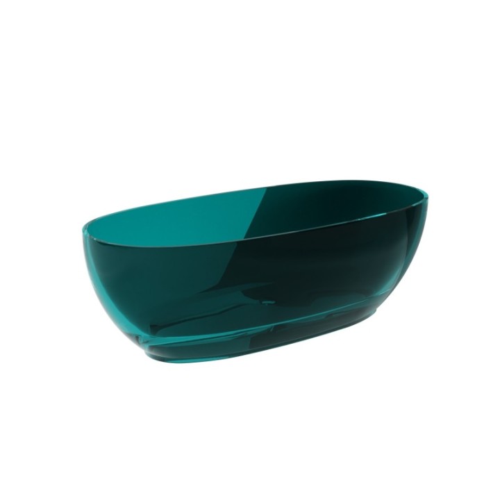 Wanna wolnostojąca 170x78 cm z syfonem chrom BESCO MEXA ocean breeze WAM-170-OBC