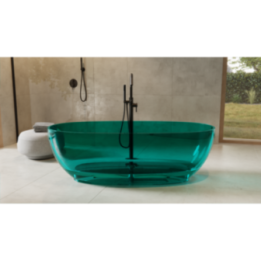 Wanna wolnostojąca 170x78 cm maskownica czarny mat BESCO MEXA ocean breeze WAM-170-OBB