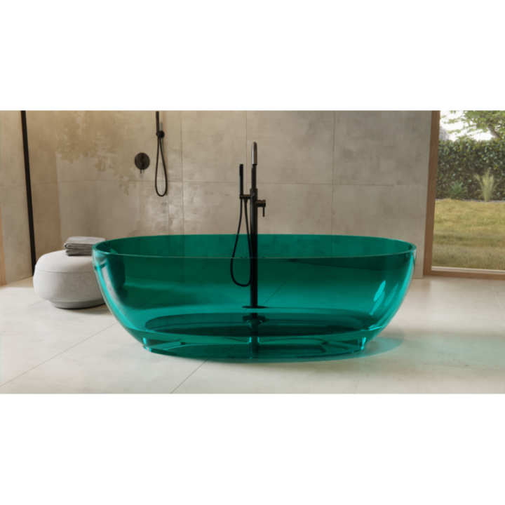 Wanna wolnostojąca 170x78 cm maskownica biała BESCO MEXA ocean breeze WAM-170-OBW
