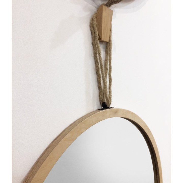 LUSTRO LOOP – DUŻE WISZĄCE NA SZNURKU 70cm GieraDesign LOO/SK/70