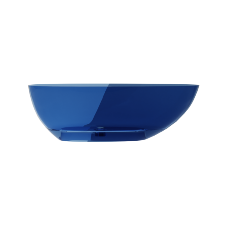 Wanna wolnostojąca 160x75 cm maskownica biała BESCO XARA blue wave WAX-160-BWW