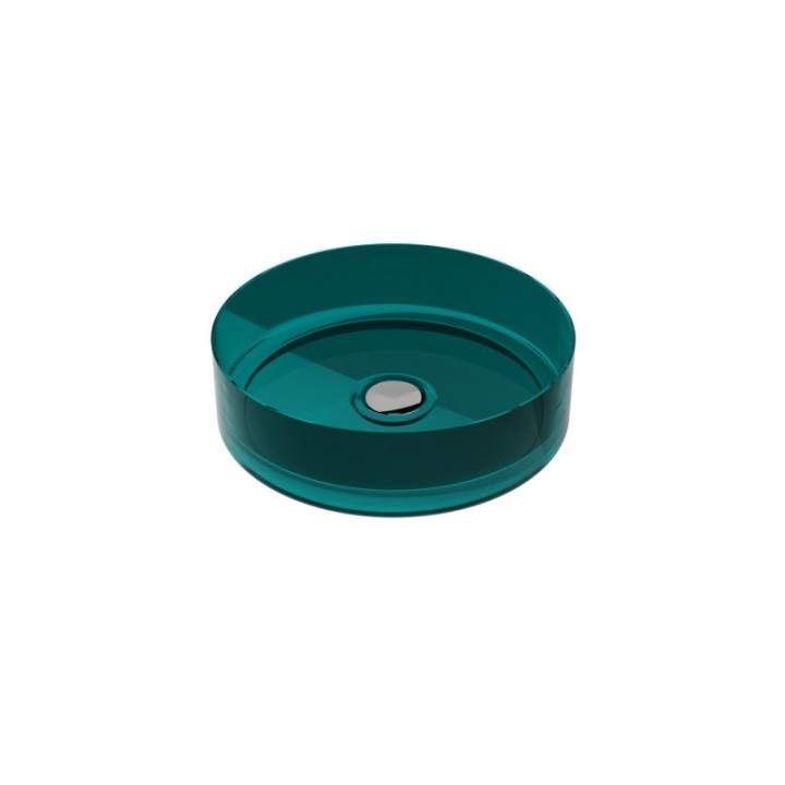 Umywalka nablatowa 36x10 cm maskownica czarny mat BESCO ENYA ocean breeze UME-36-OBB