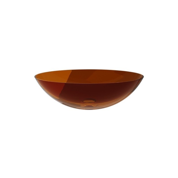 Umywalka nablatowa 50x35x15 cm syfon chrom BESCO ANYA bez otw. earth rust UMA-50-ERC