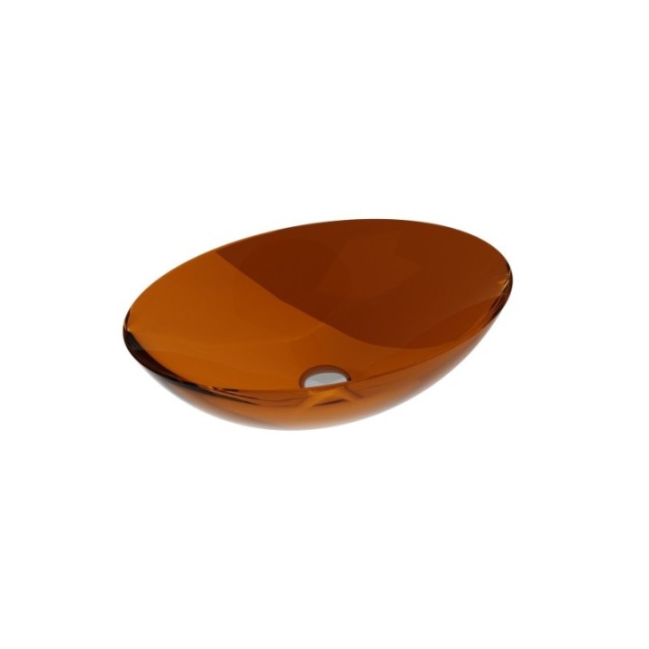 Umywalka 50x35x15 cm maskownica czarny mat BESCO ANYA bez otw. earth rust UMA-50-ERB