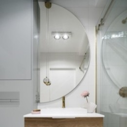 Lustro półokrągłe 1/2 fi 120 cm GIERADESIGN DIMIDIUM DIM/120