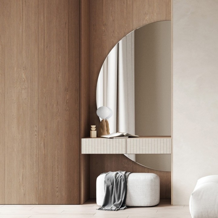 Lustro półokrągłe 1/2 fi 150 cm GIERADESIGN DIMIDIUM DIM/150