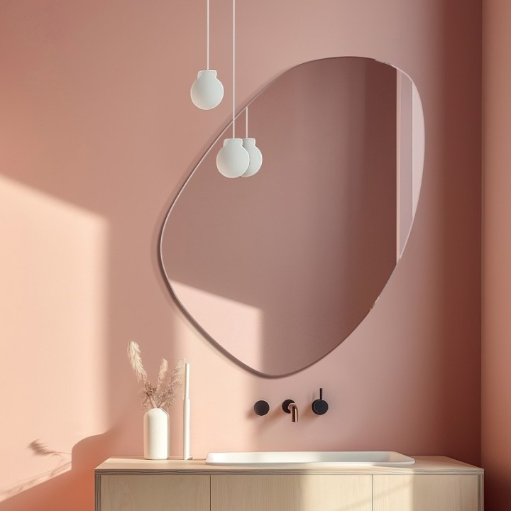 Lustro o nieregularnym kształcie 92x110 cm GIERADESIGN EGGI EGI/E