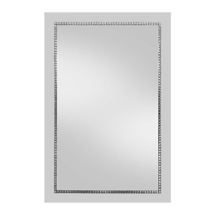 Lustro 90x120 cm GIERADESIGN BRACELET SQ srebrne BSQ/S/90x120