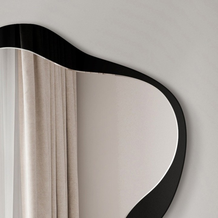 Lustro dekoracyjne 104x120 cm GIERADESIGN AMO czarne AMO/B/E