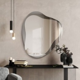 Lustro dekoracyjne 104x120 cm GIERADESIGN AMO grafitowe AMO/GR/E